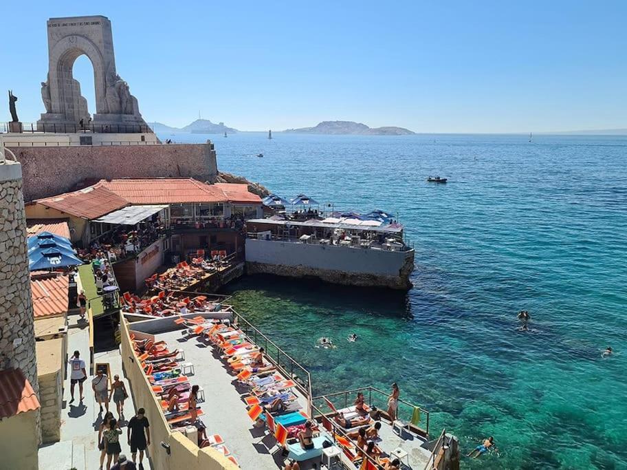 דירות Grand Large Sur La Corniche Marseille Par Conciergerie By Sam מראה חיצוני תמונה