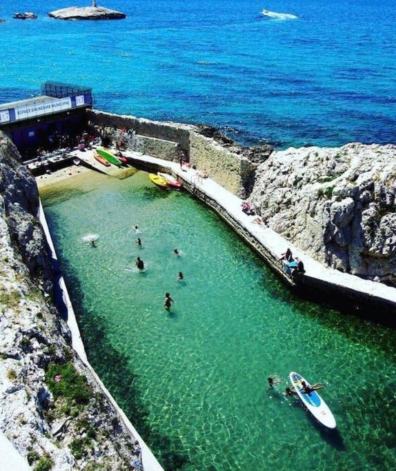דירות Grand Large Sur La Corniche Marseille Par Conciergerie By Sam מראה חיצוני תמונה